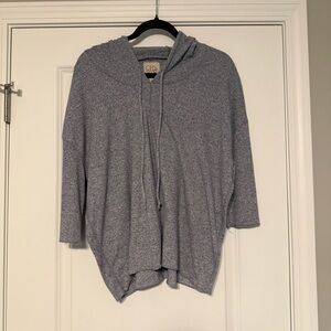 Chaser Heather Gray Hooded Poncho